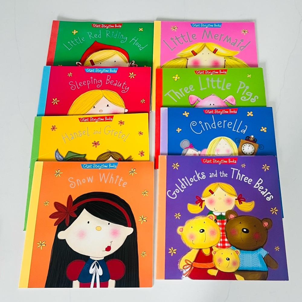 8pc lot of extra large story time kids children’s books - scholastic